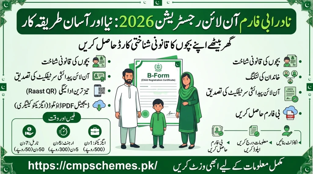 Nadra b form online registration 2026 pdf