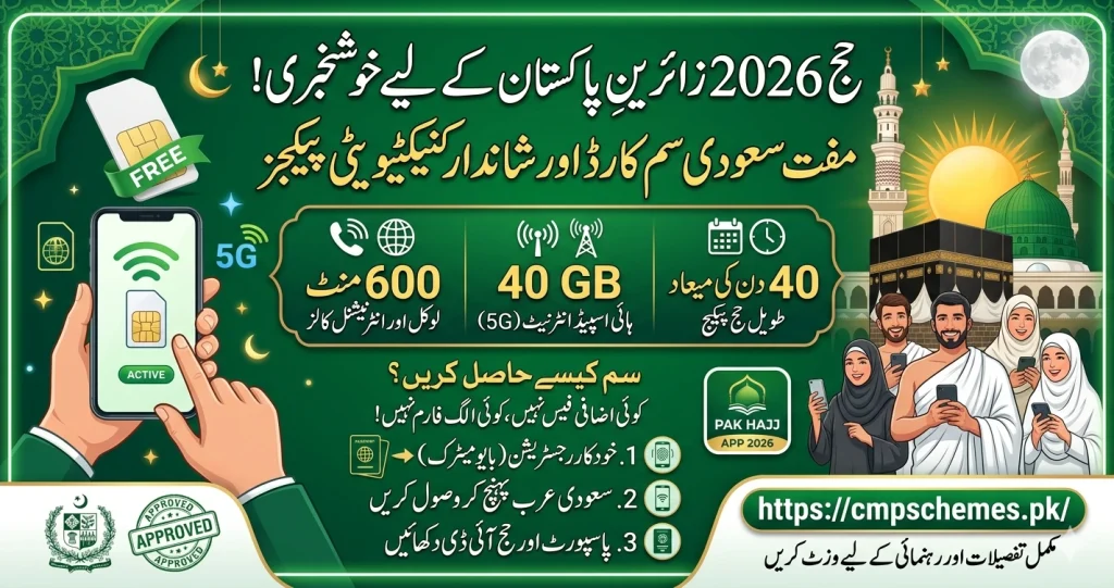 free saudi sim card for hajj pilgrims pakistan 2026